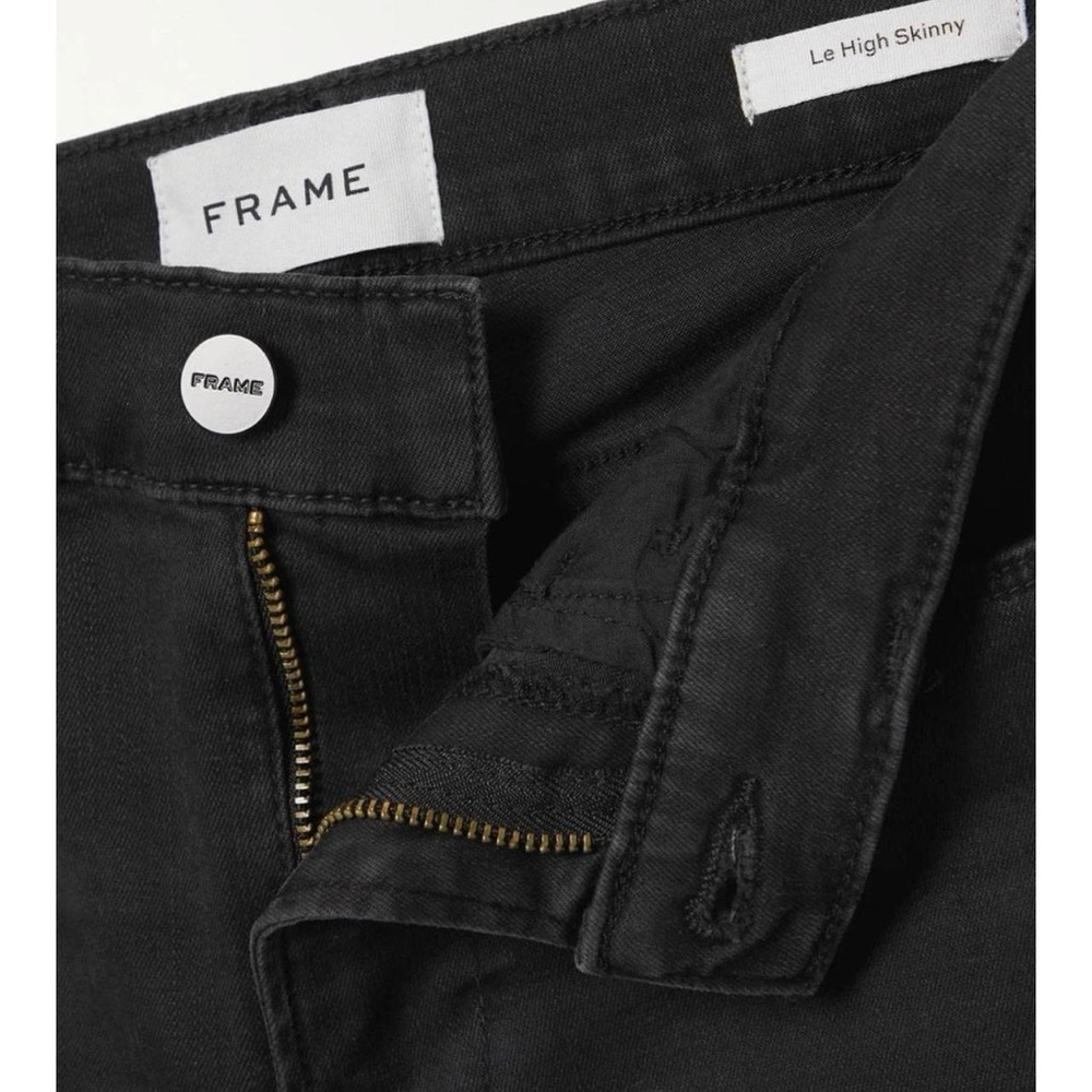 Frame Denim Le High Skinny Charcoal Jeans